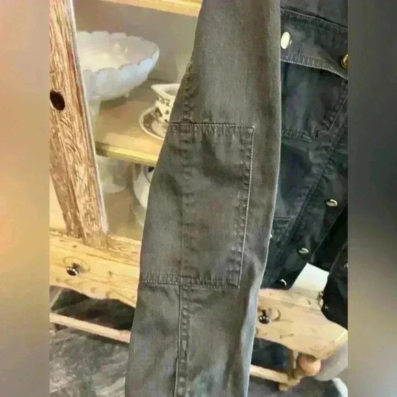 J Crew Womens XS Downtown Field Jacket Green Utility Coat - Picture 3 of 5